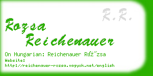 rozsa reichenauer business card